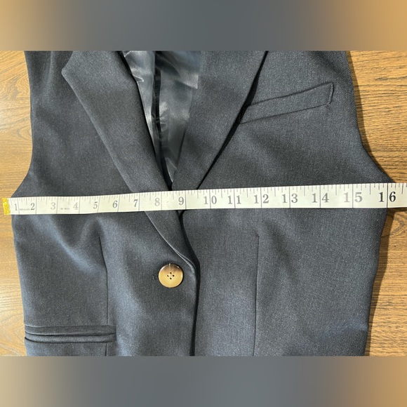 MARE MARE X ANTHROPOLOGIE Navy Long VEST Size XS - Picture 13 of 16